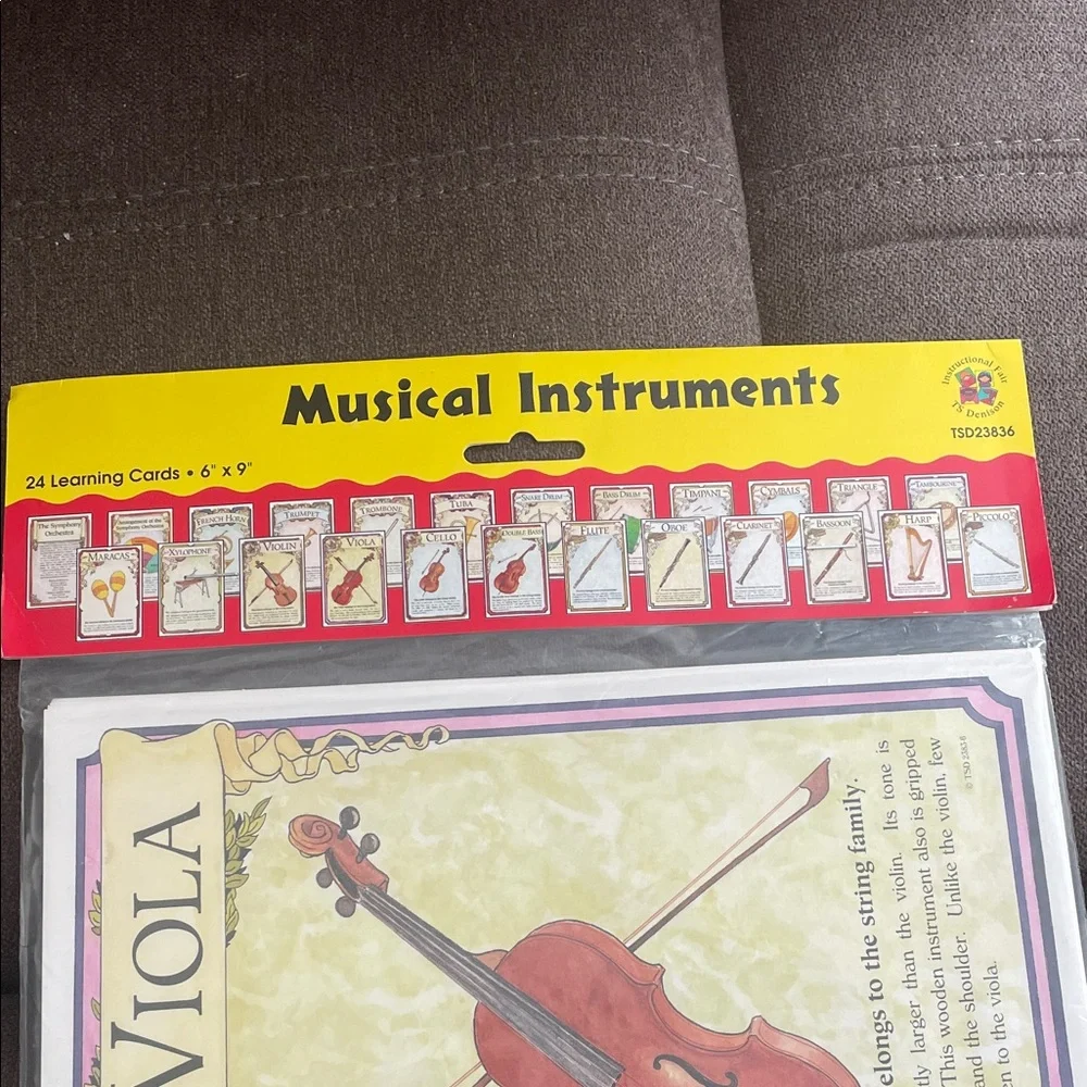 Musical Instruments Learning Cards - Picture 3 of 3